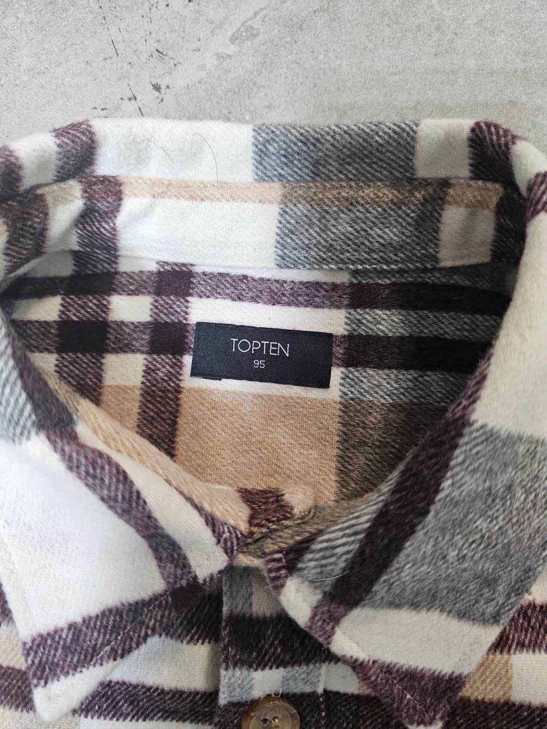 탑텐 체크 셔츠 95 상품이미지3