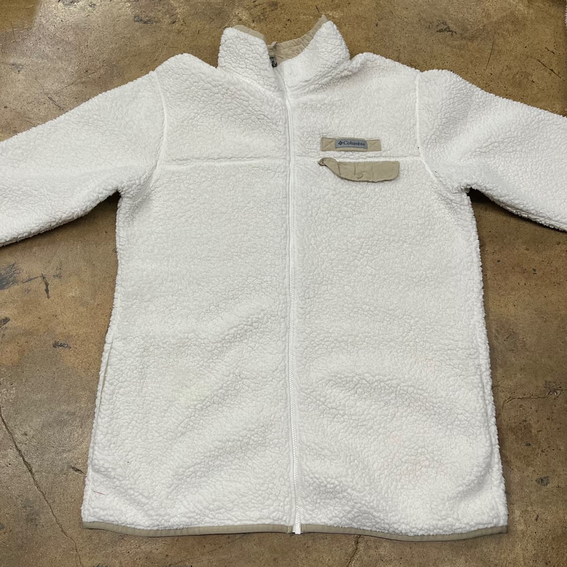[정품/XXL] 컬럼비아 아이보리 뽀글이 플리스 집업 b18 상품이미지3