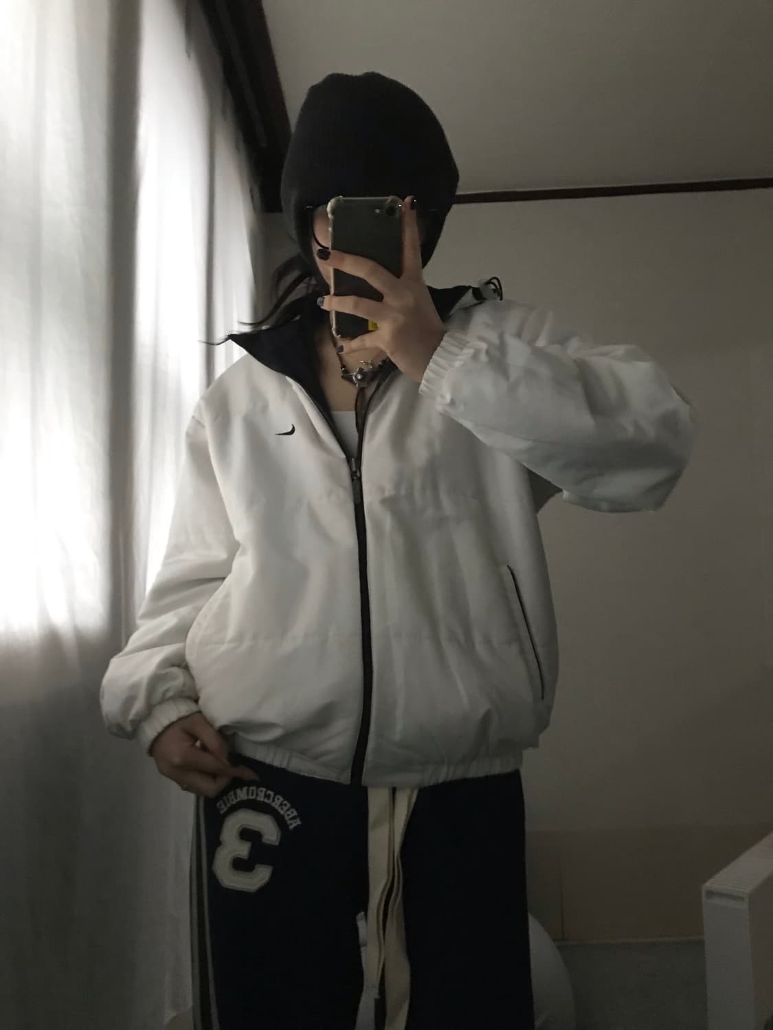 나이키 00s 검흰 리버시블 패딩 상품이미지3