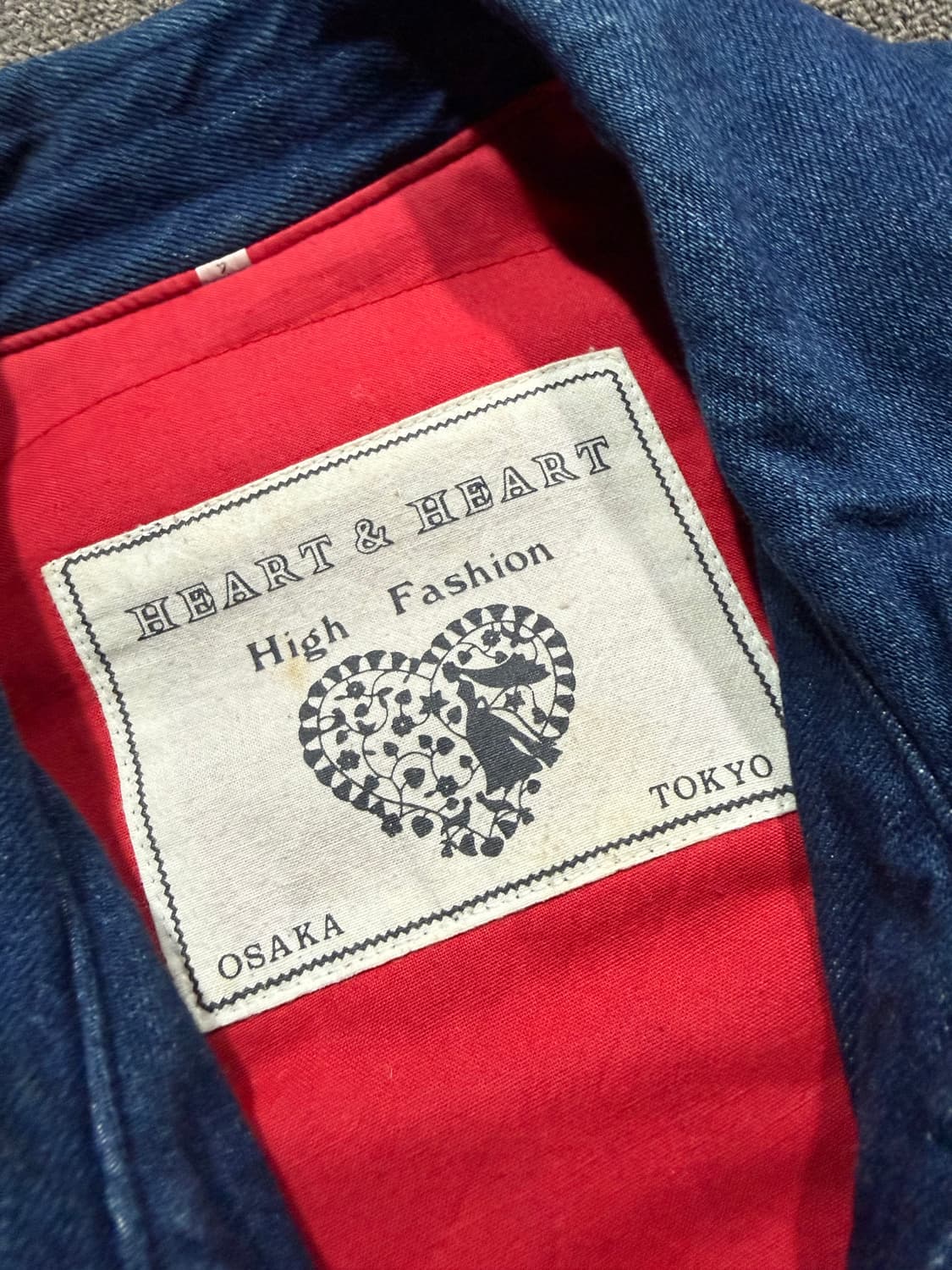 Vintage 빈티지 3pocket 데님 블루종 상품이미지5