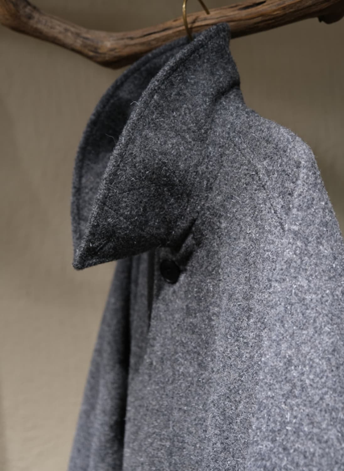 [M] 25aw 요코사카모토 캠프 멜튼 발마칸 코트 차콜 상품이미지3