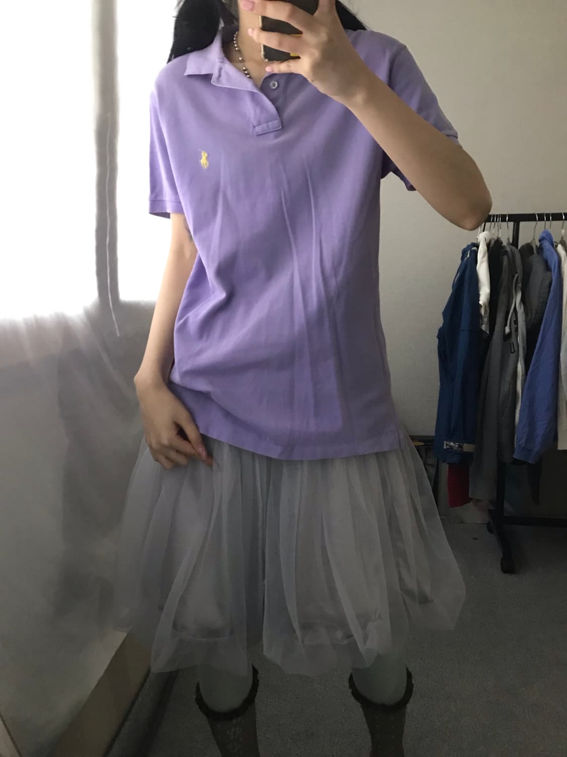 폴로 연보라 반팔티셔츠 상품이미지4