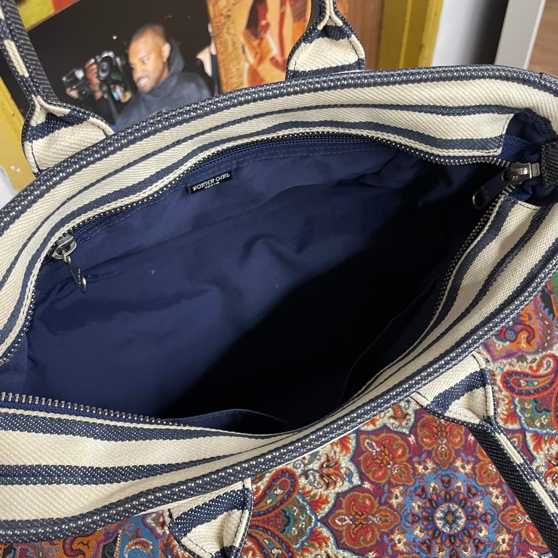 요시다포터 스트라이프 토트백 상품이미지5