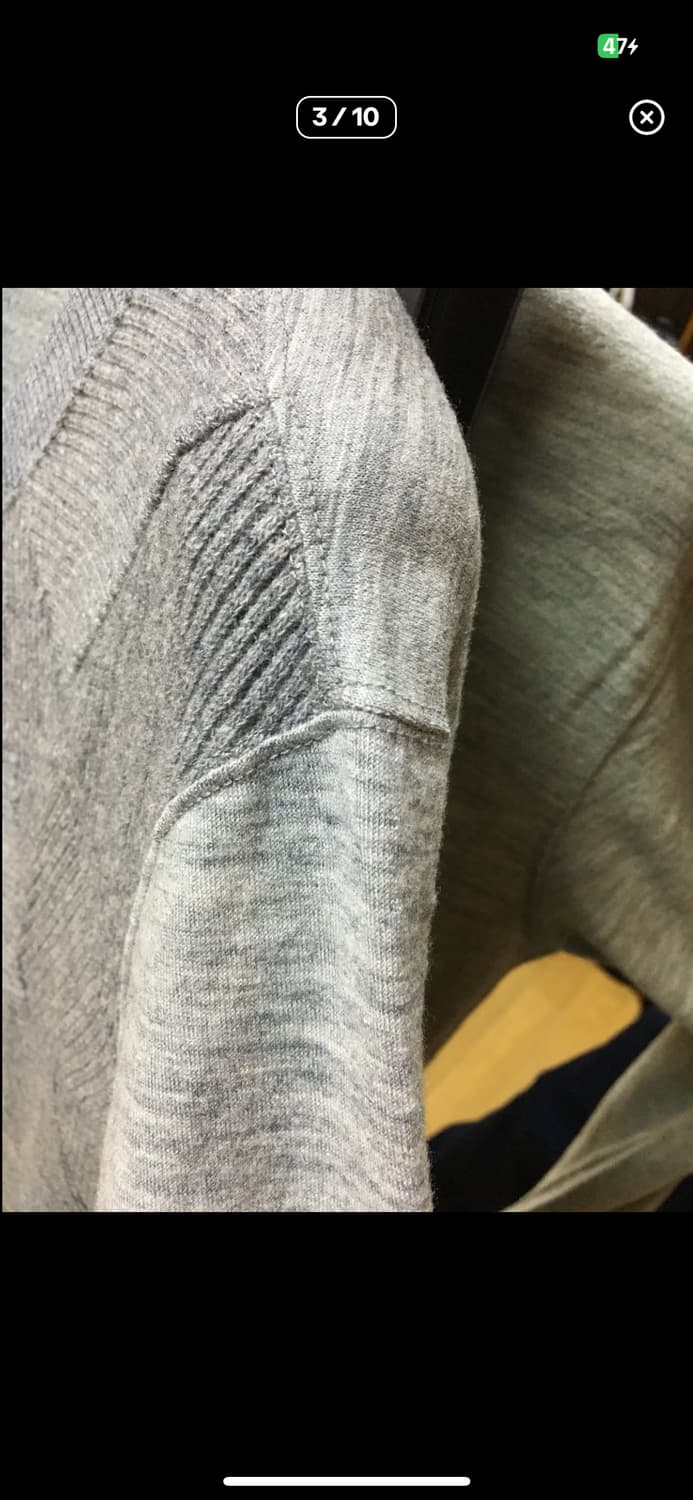 꼼데가르송 옴므 울 패치 집업 상품이미지3