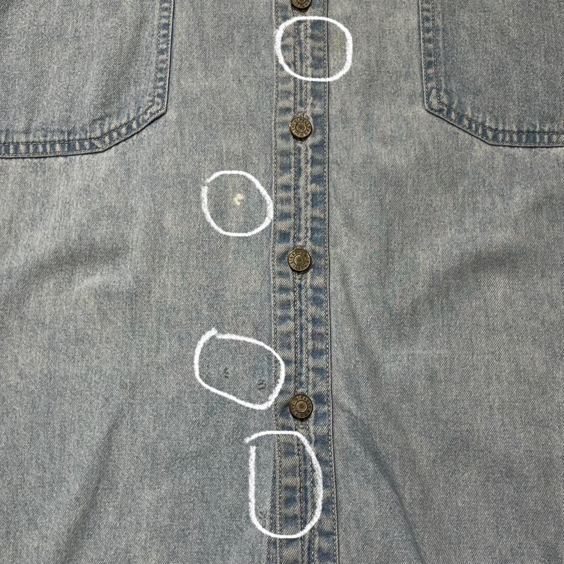 (XL) 90s Levi's 리바이스 코튼 데님 셔츠 상품이미지4