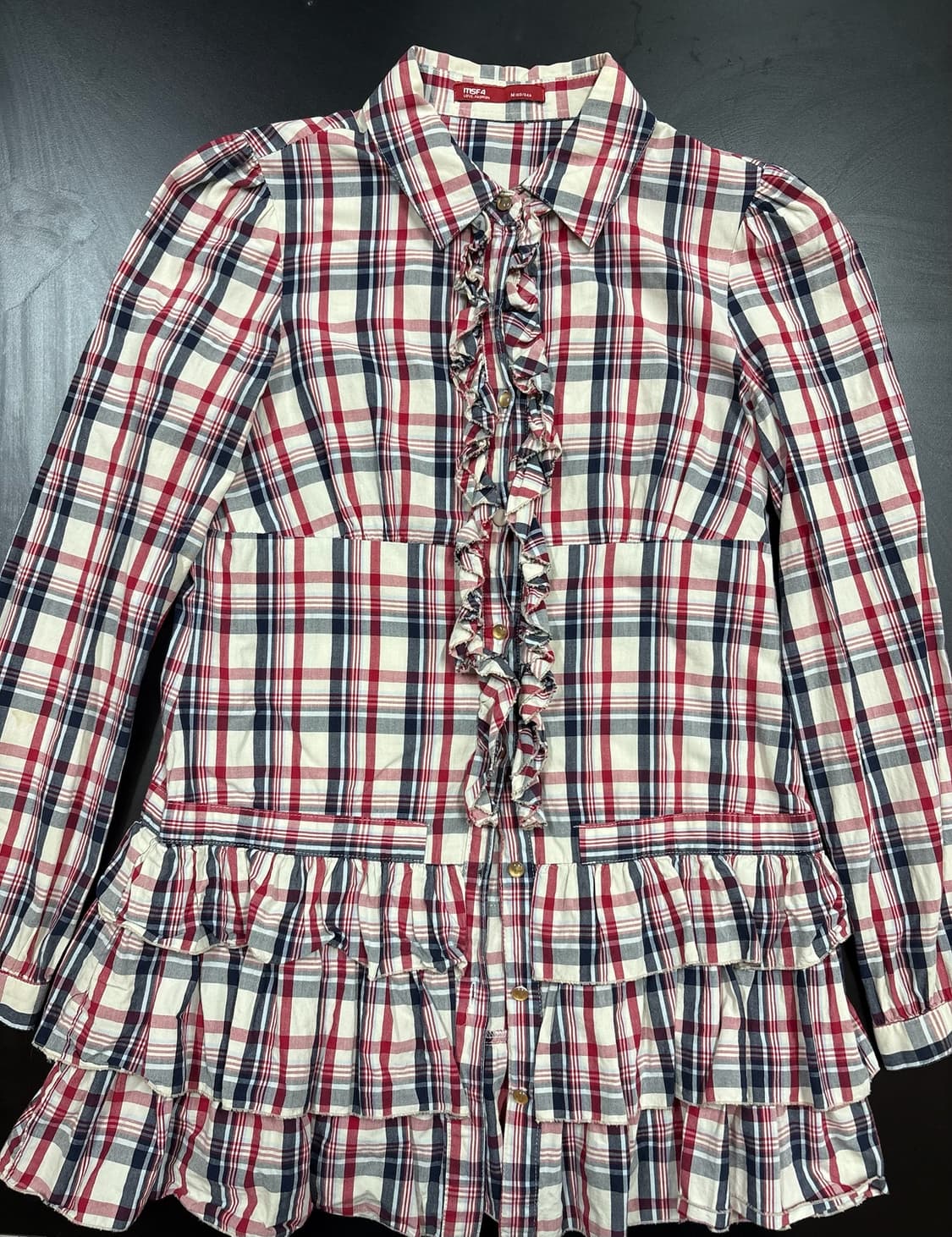 빈티지 롱셔츠 미니 원피스 상품이미지3