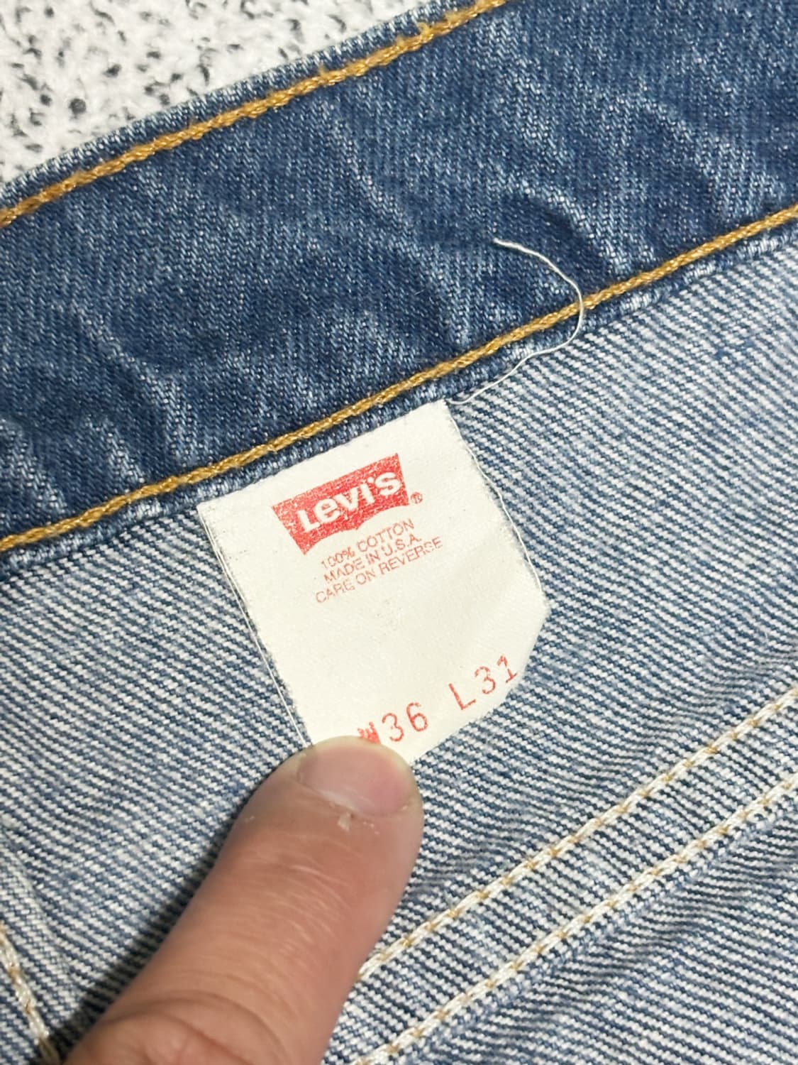 90s 빈티지 리바이스 517 오렌지탭 데님 (실34x30) 상품이미지5