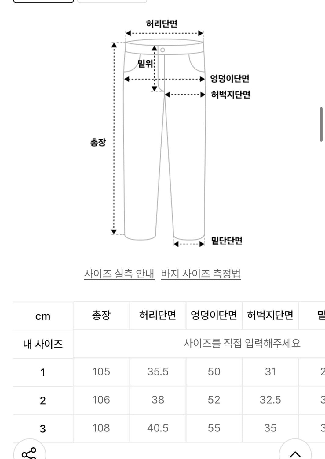 더블에스씨아카이브 팬츠 1사이즈 상품이미지2