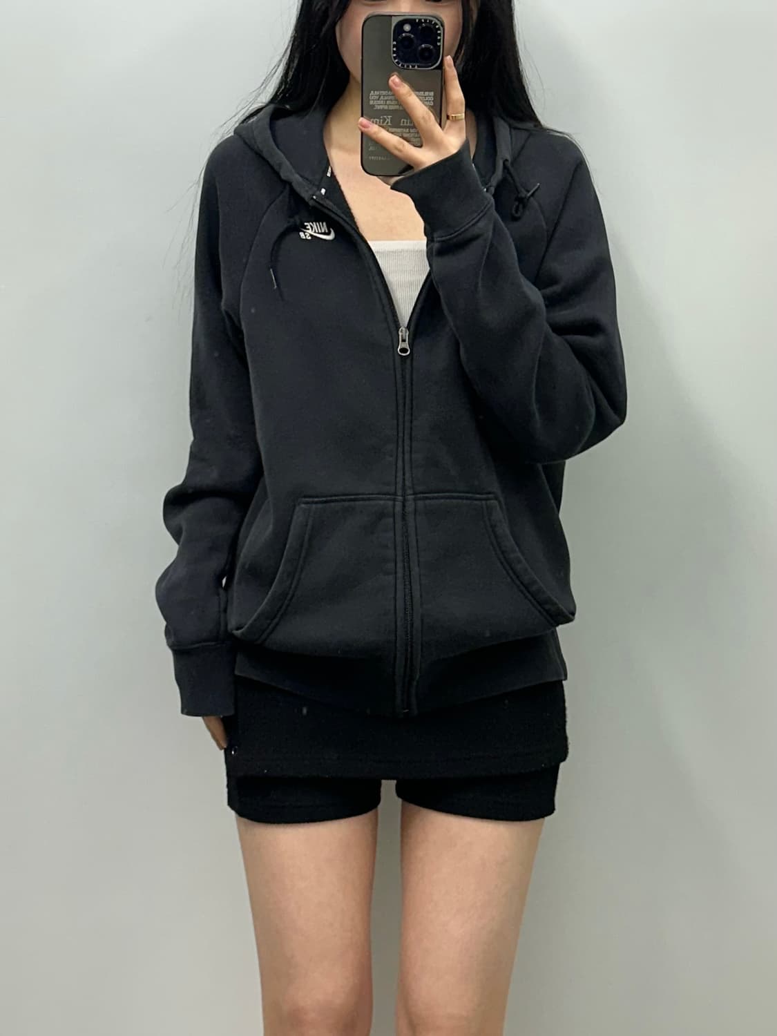 나이키 sb 블랙 후드집업 상품이미지1