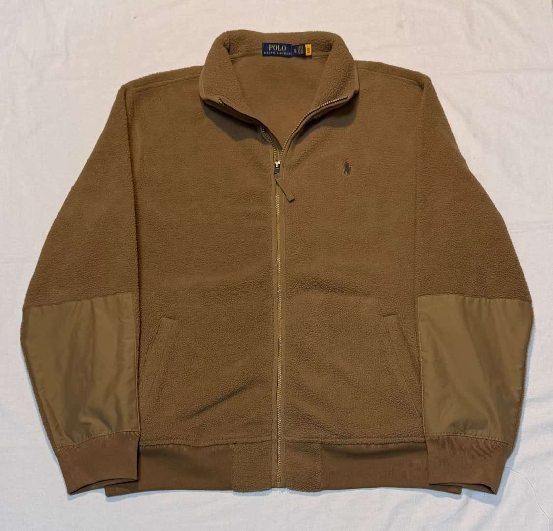 폴로 랄프로렌 해링턴 브러쉬드 플리스 자켓 베이지 상품이미지1