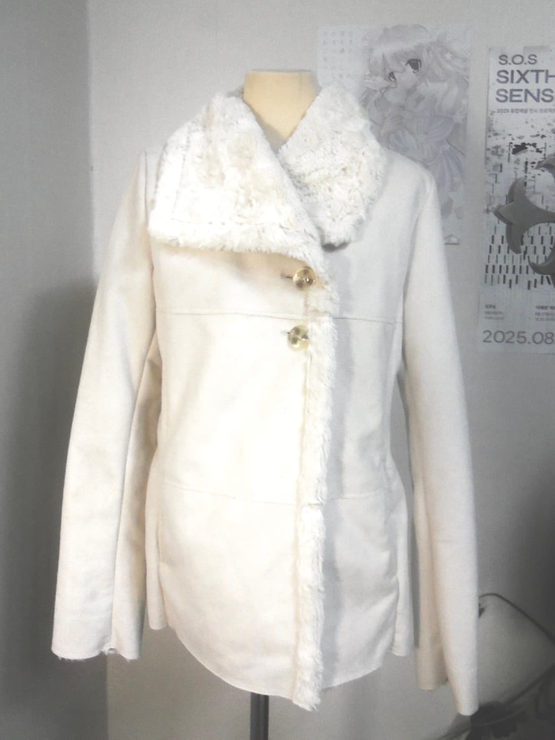 White Shearling Collar Jacket  상품이미지1