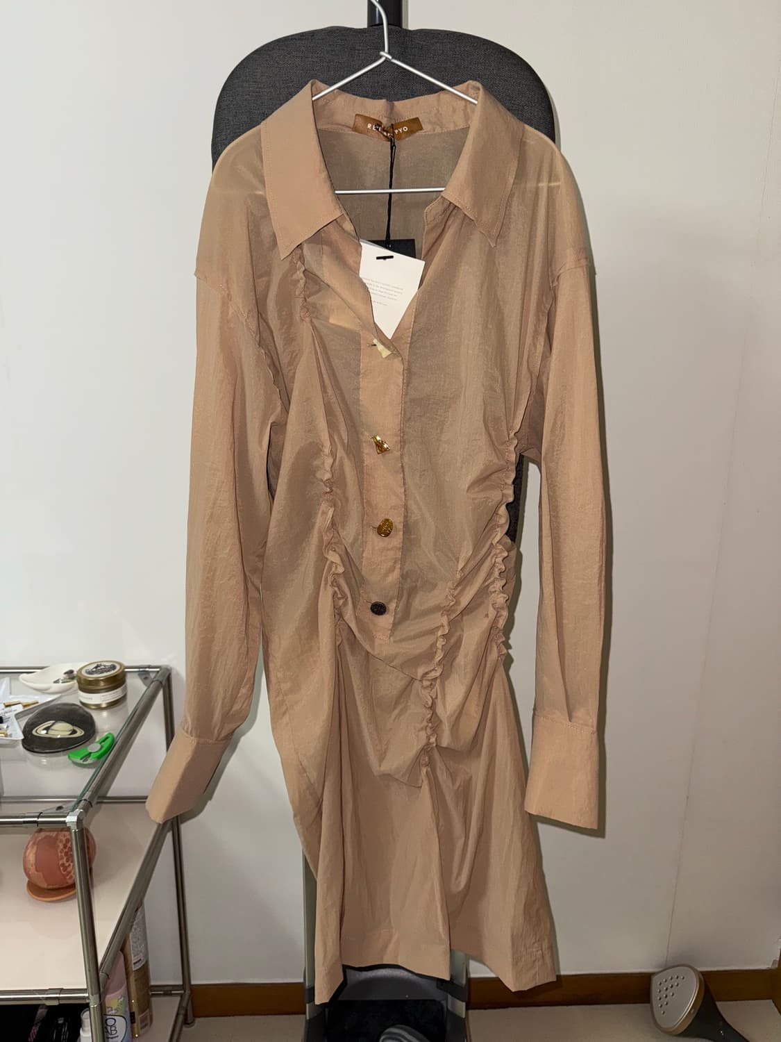 Rejina Pyo 스킨톤 셔링 원피스 상품이미지1