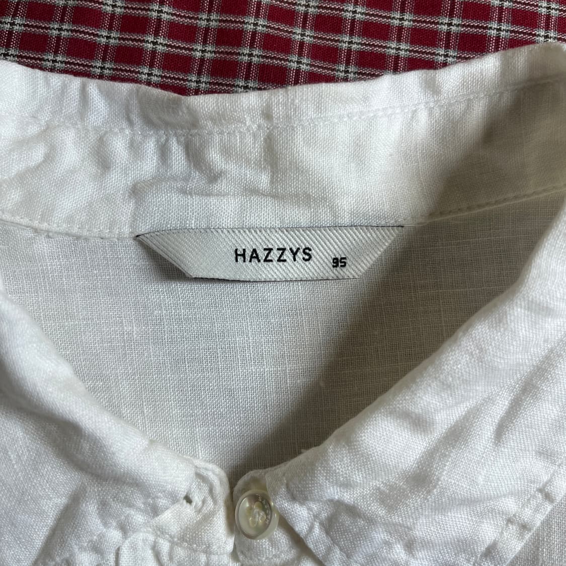 헤지스 린넨 화이트 셔츠 상품이미지5