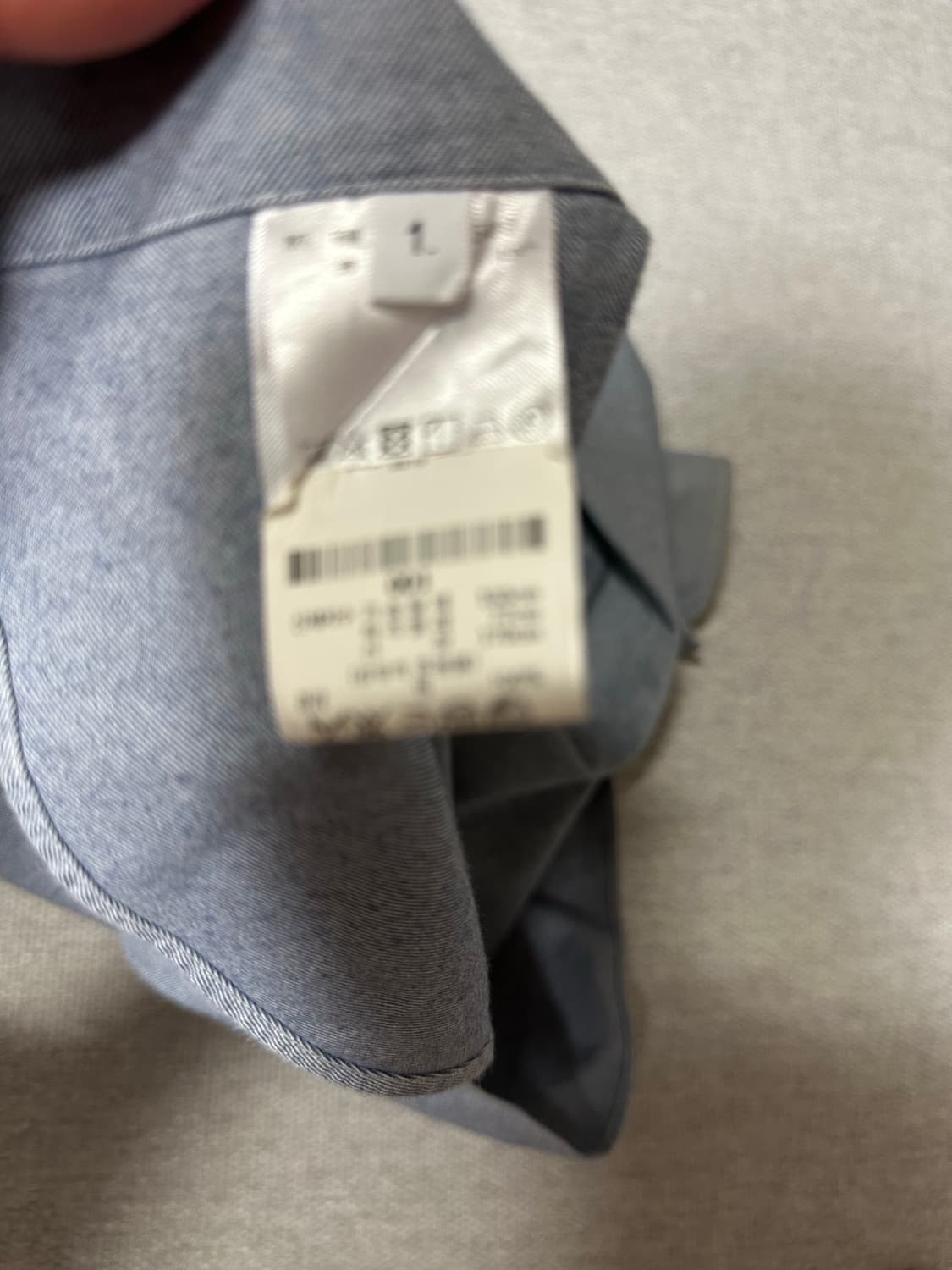 [정품] 톰브라운 4-바 암밴드 옥스퍼드 셔츠 (그레이/1사이즈) 상품이미지5