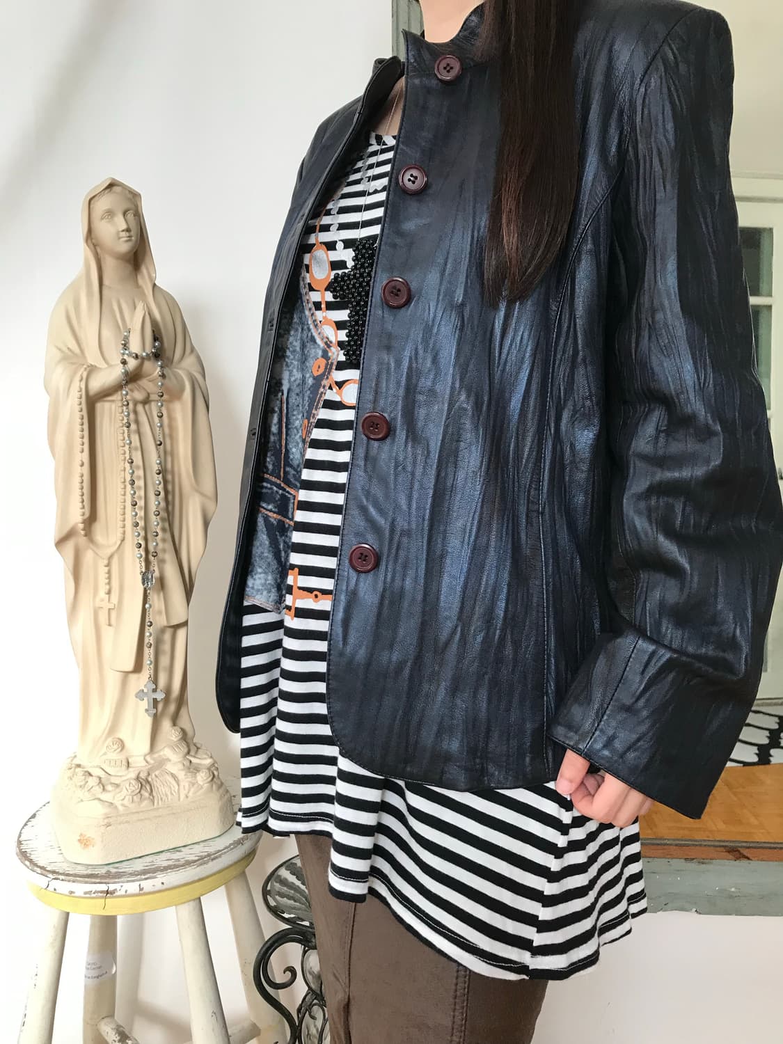 vintage leather jacket 상품이미지9