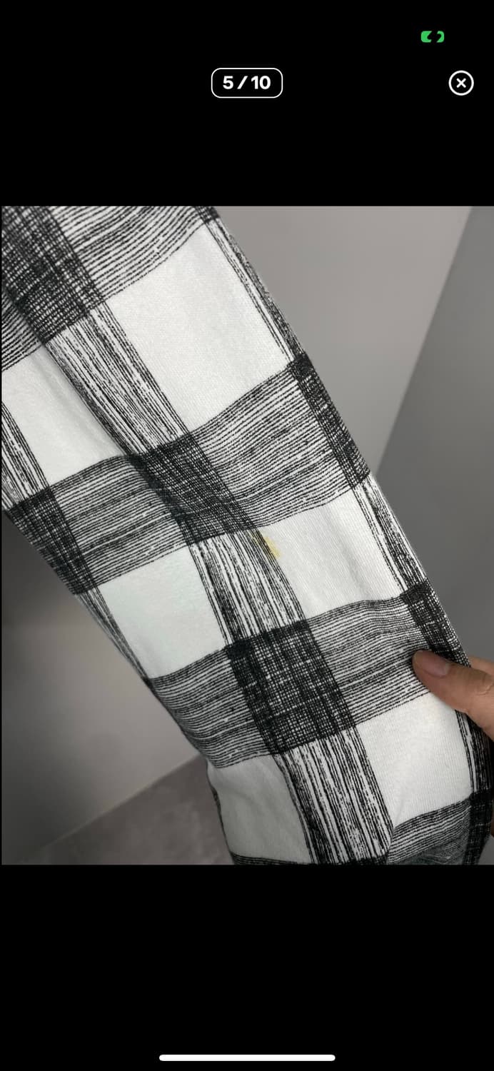 빈티지 그레이 체크 후드집업 A3310 상품이미지5