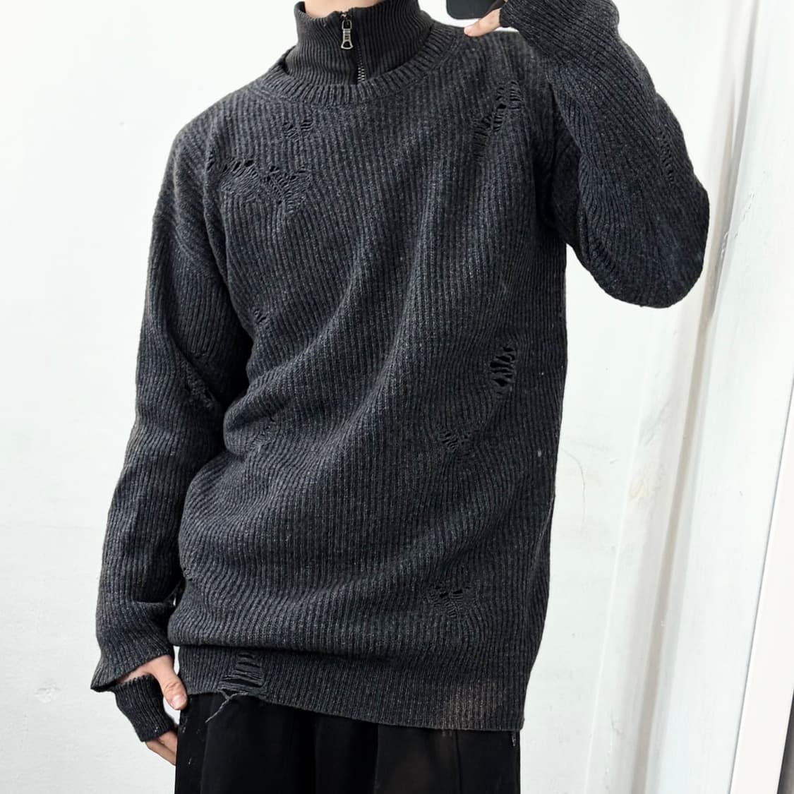 (새상품) 디젤 K-LOL 풀오버 데미지 니트 상품이미지2