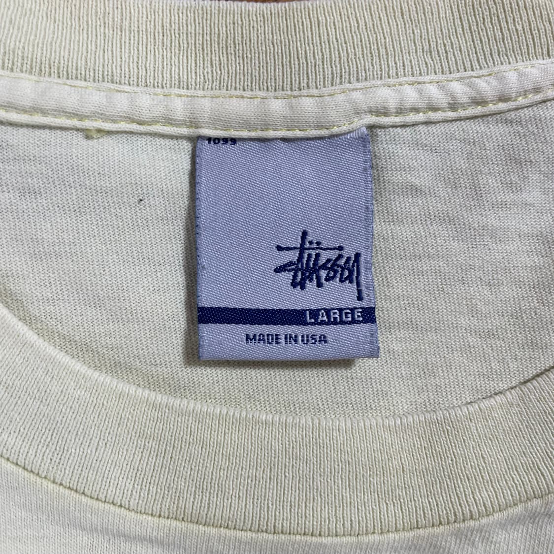 스투시 반팔티 빈티지 L 레몬색 상품이미지2