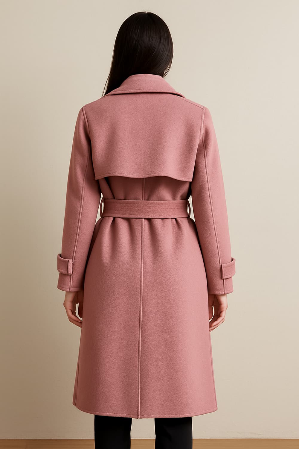 디앤써 D.answer 인디핑크 로브 울코트 상태최상  드라이클리닝 완료 상품이미지2