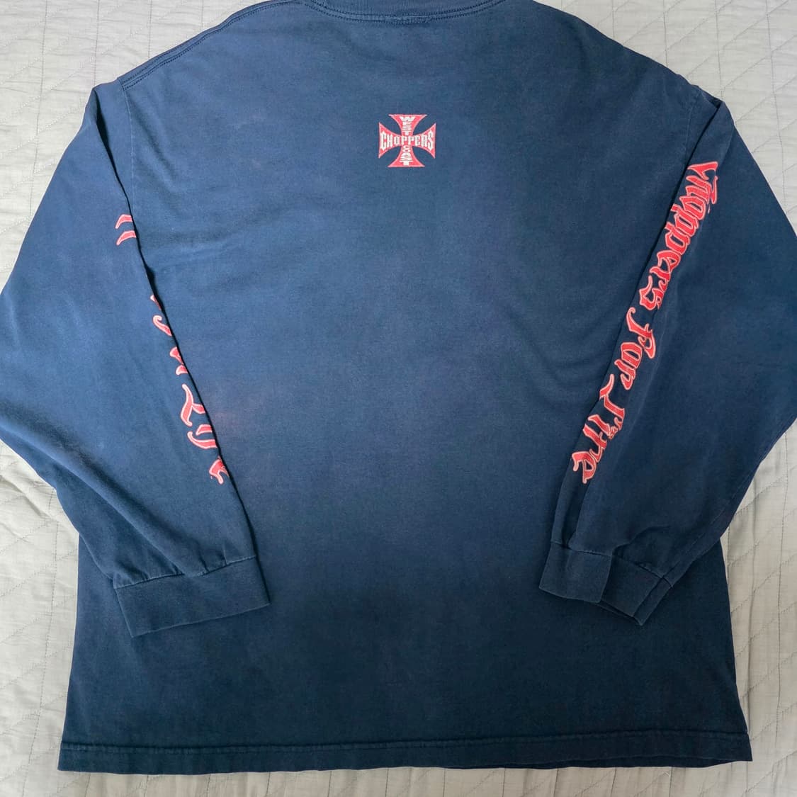 [2XL] 빈티지 WCC 웨스트 코스트 차퍼스 폰트 롱슬리브 네이비 상품이미지7