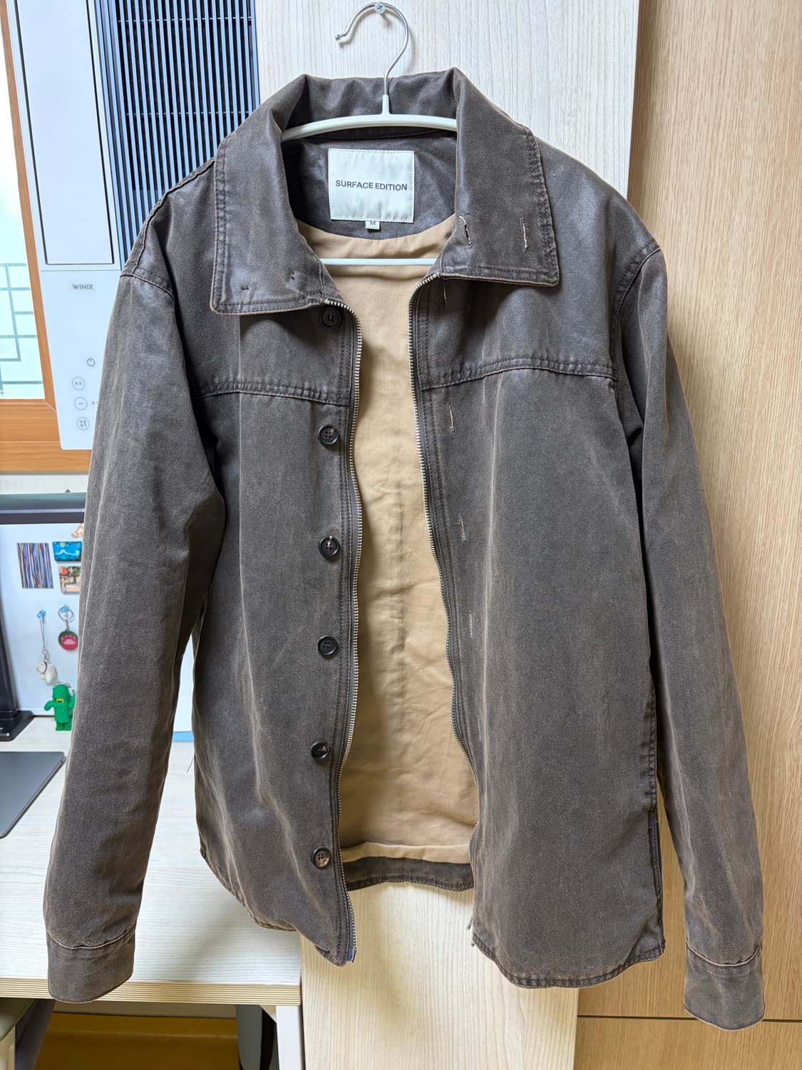 서피스에디션 버튼셔츠자켓 브라운 m 상품이미지2