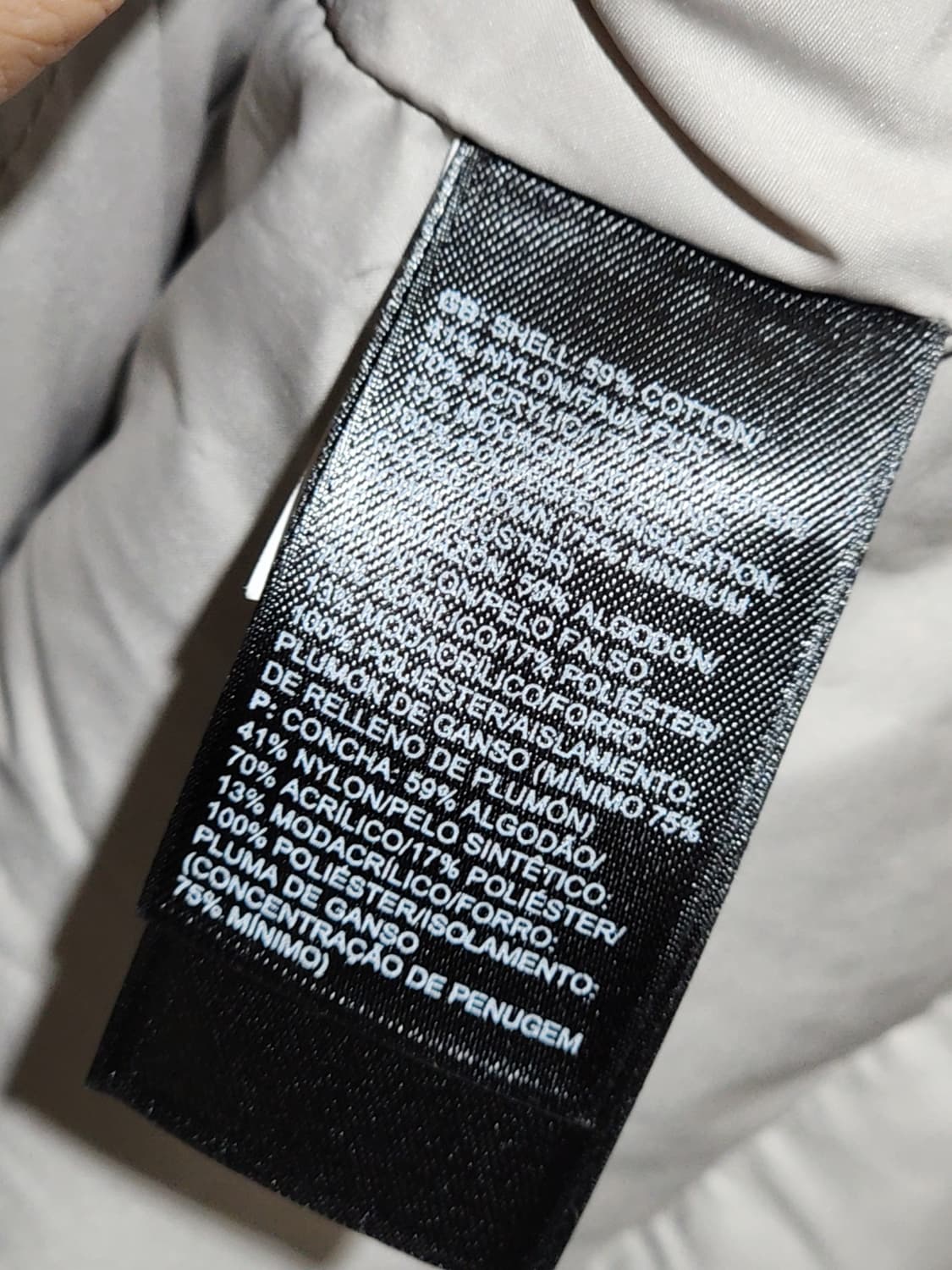 (M) 노스페이스 거위털 롱패딩 점퍼 화이트 구스다운 패딩코트  상품이미지6