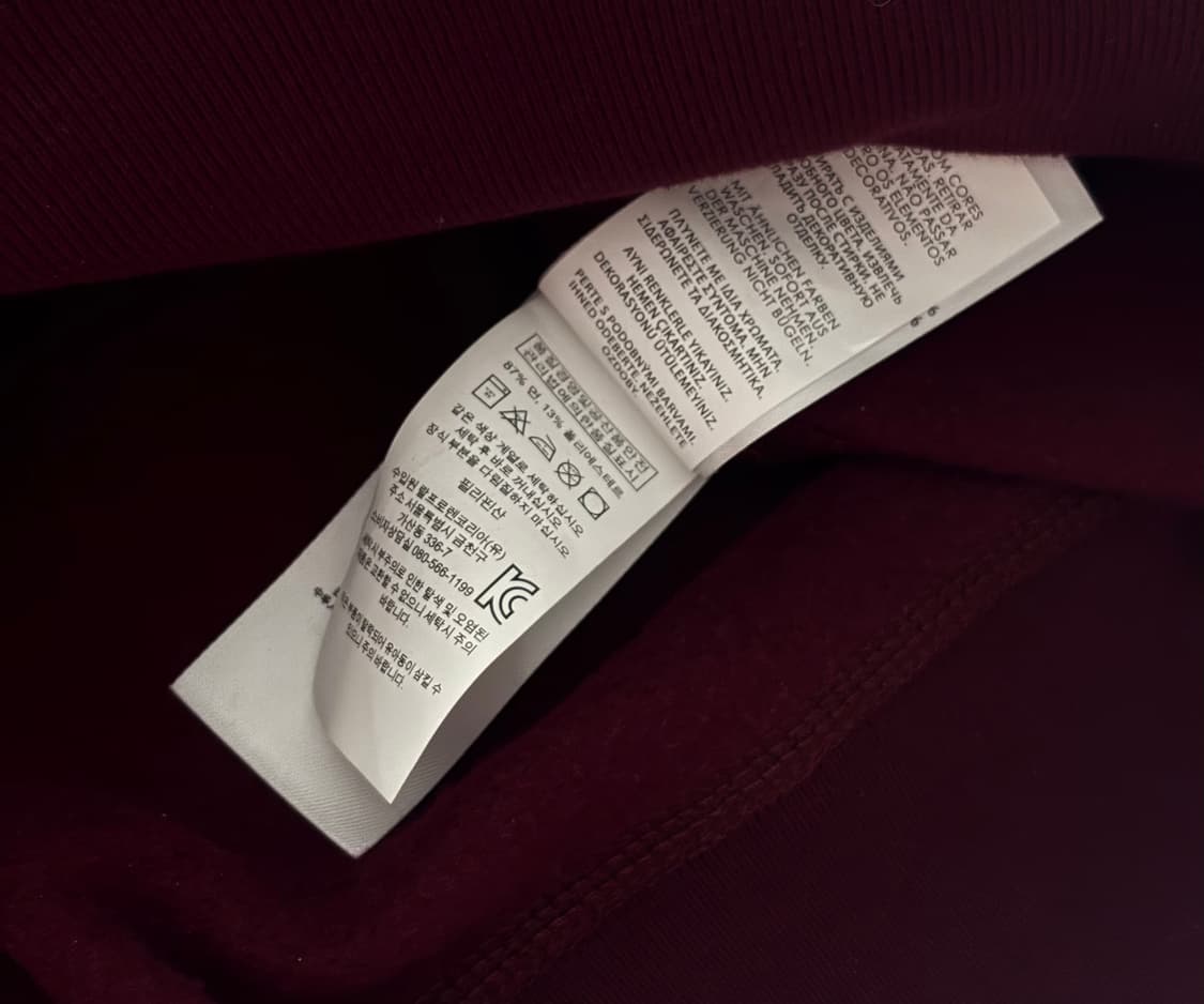 Polo 폴로랄프로렌 빅로고 버건디 후드티 상품이미지5