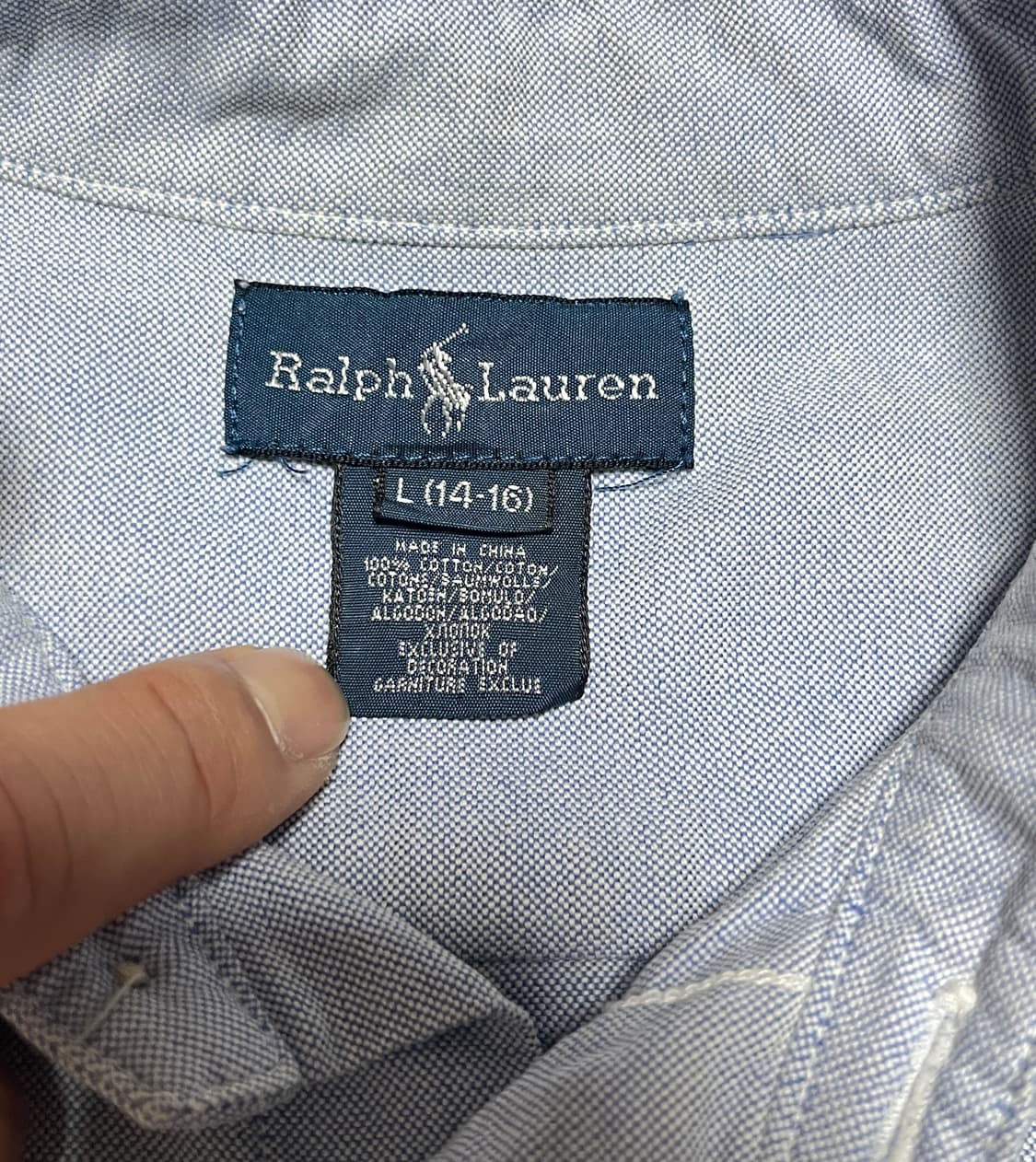 폴로 랄프로렌 빅포니 코튼 셔츠 남방 L 상품이미지7