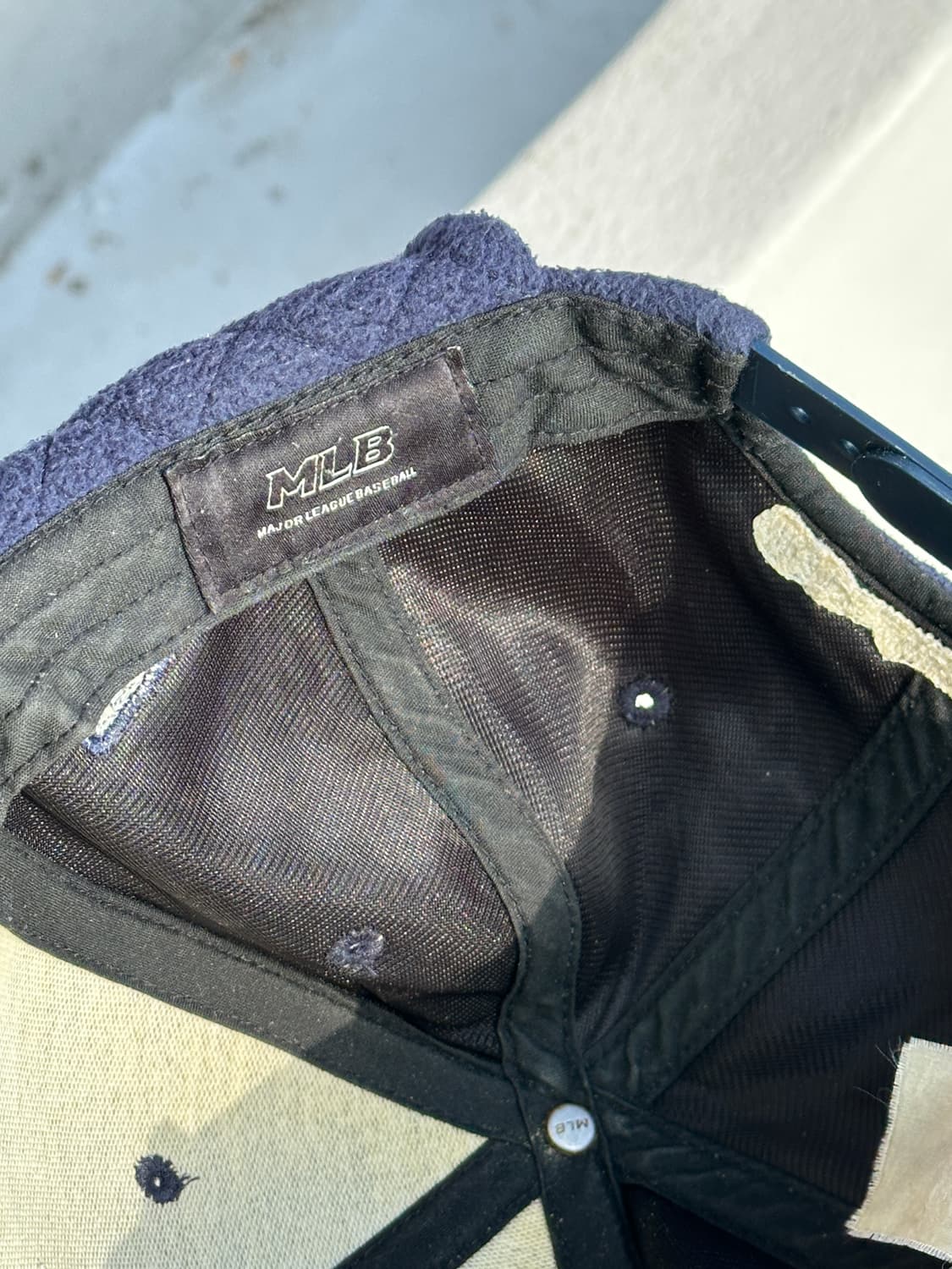 [F] MLB 엠엘비 뉴욕 양키스 네이비 플리스 트래퍼 볼캡 모자 상품이미지8