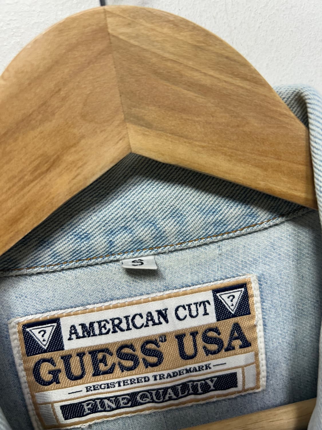 게스 여성 USA 청 데님 연청 여성 자켓 S  상품이미지5