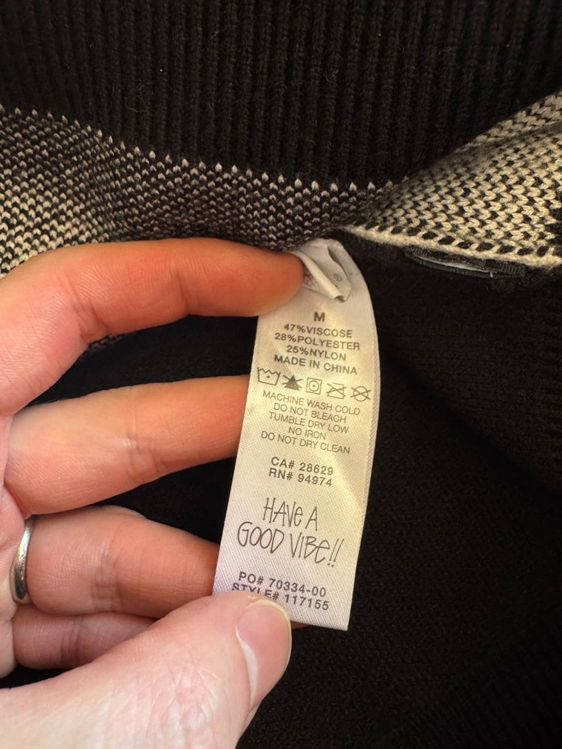 스투시 포토 자카드 베스트 블랙 상품이미지5