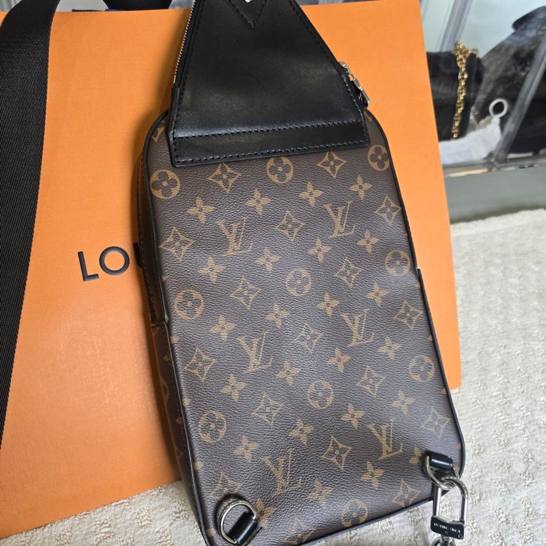 [중고/정품] 루이비통 에비뉴 슬링백 NM 모노그램 마카사르 상품이미지7