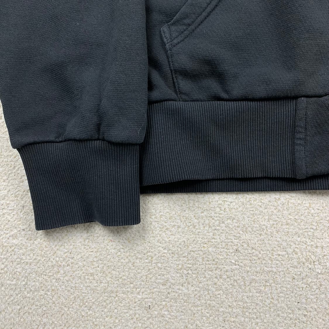 디젤 이니셜 로고 블랙 후드집업  상품이미지6