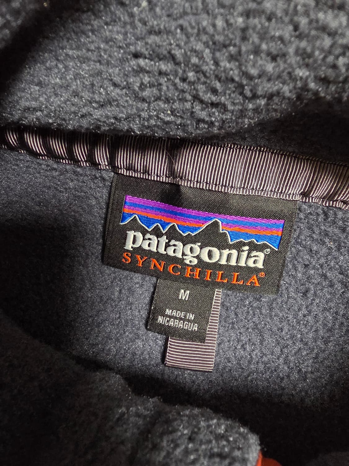 파타고니아 신칠라 라이트웨이트 스몰더블루/브러쉬드레드 맨 M 상품이미지2