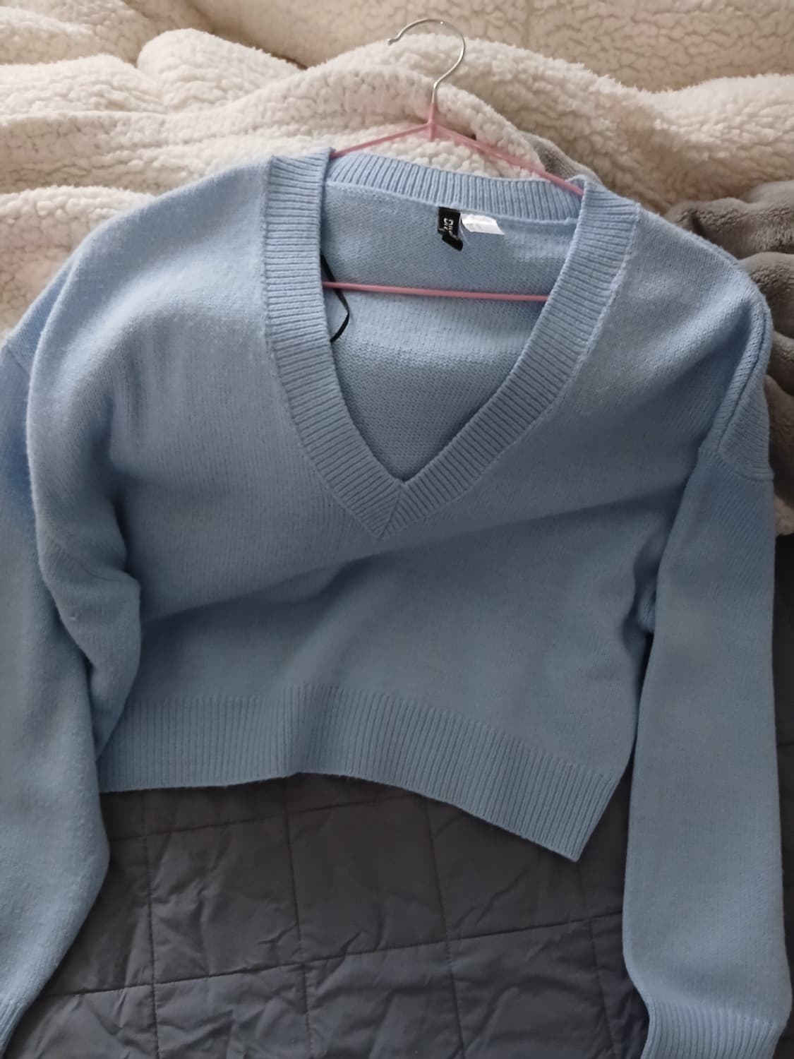 하늘색 니트  상품이미지1