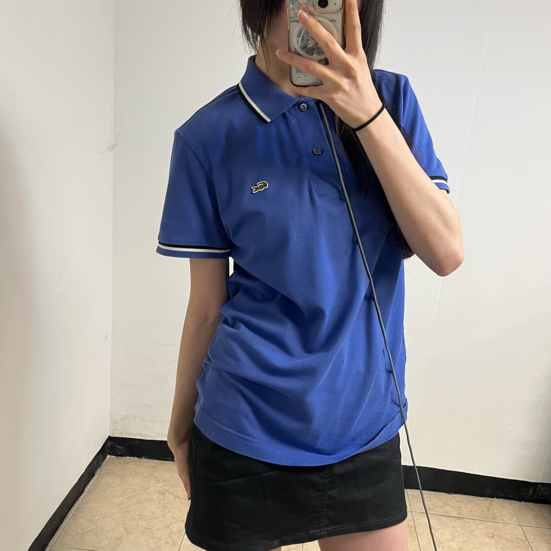 Lacoste Blue Collar T-Shirt 상품이미지2
