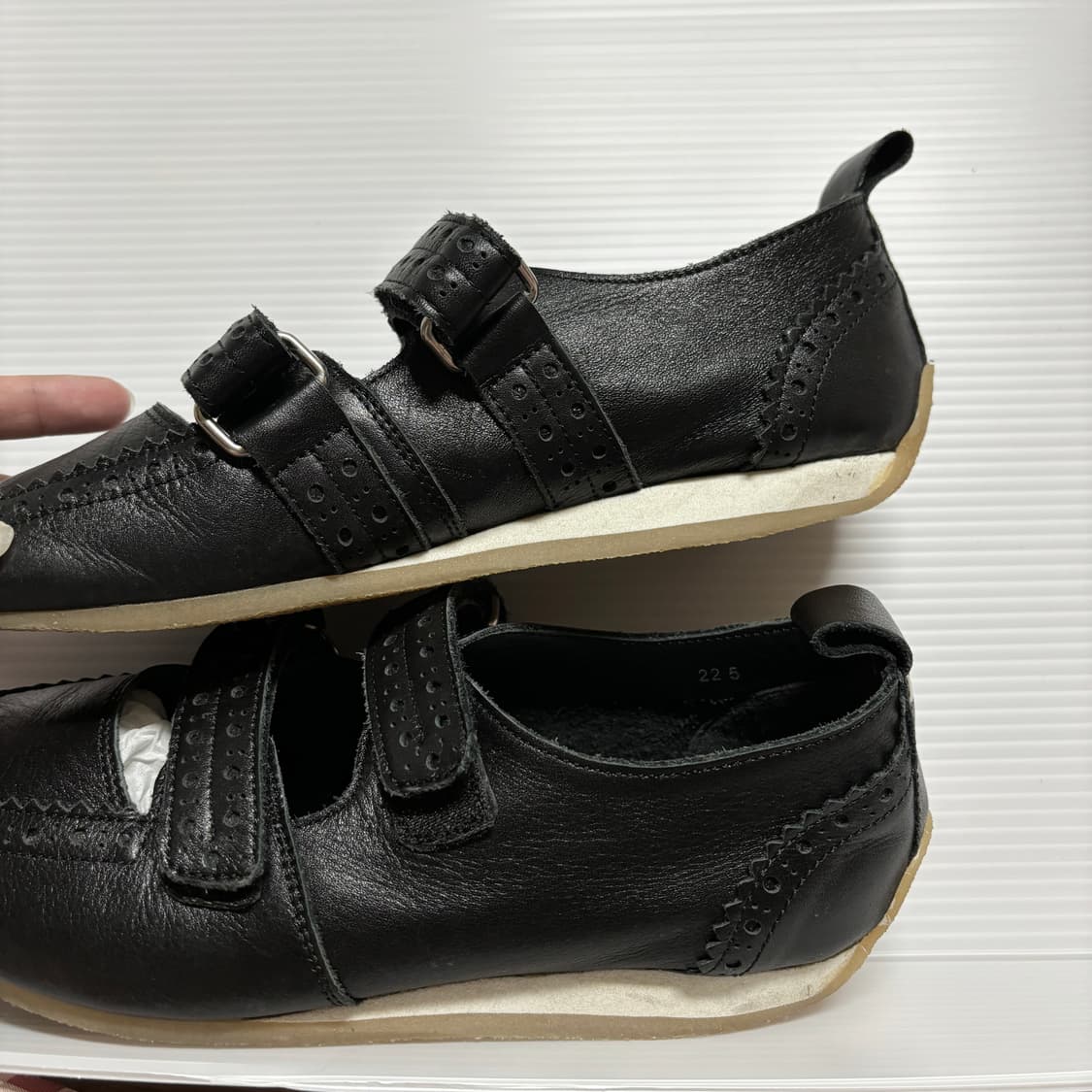 Comme des garcons 꼼데가르송 트리콧 메리제인 스니커즈 상품이미지6
