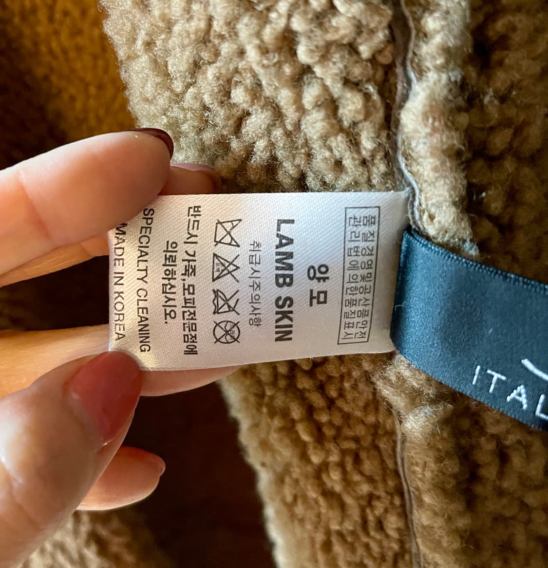 ✨리얼 램스킨 롱 무스탕 (전체 양털 안감) 상품이미지4