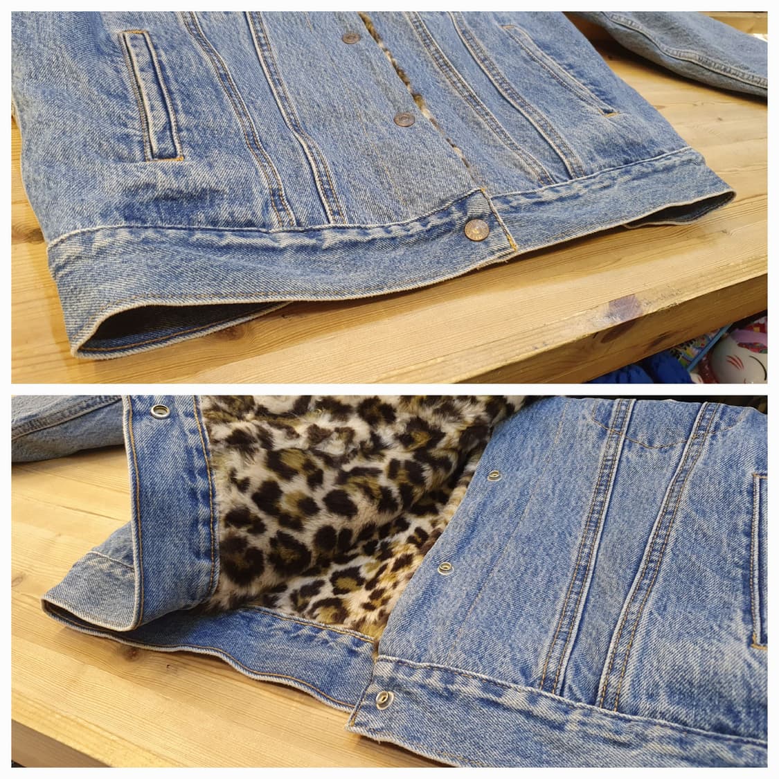 77.리바이스 레오파드 양털자켓 상품이미지6