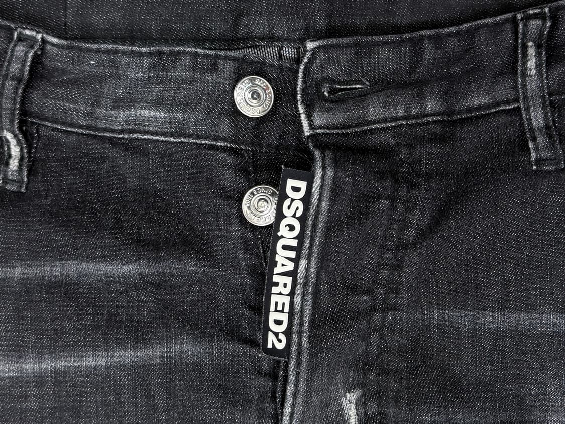 디스퀘어드2 클래식 케니 진 블랙 디스트로이드 데님 팬츠 상품이미지5