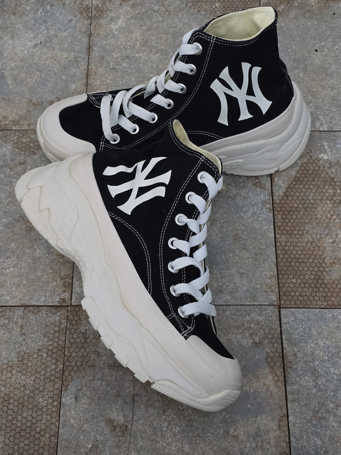 (240)mlb 청키 하이 뉴욕양키스 블랙  상품이미지7