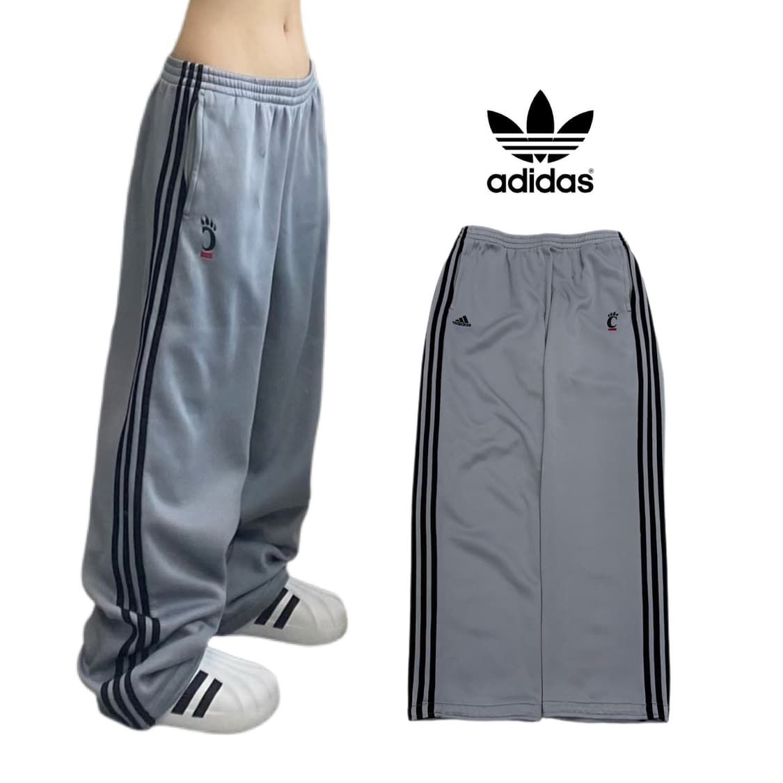아디다스 00s 삼선 올드스쿨 와이드 트랙팬츠 상품이미지1