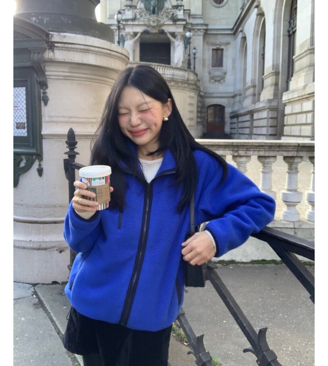 셀리앤리옹 후리스 블루 (새상품) 상품이미지1