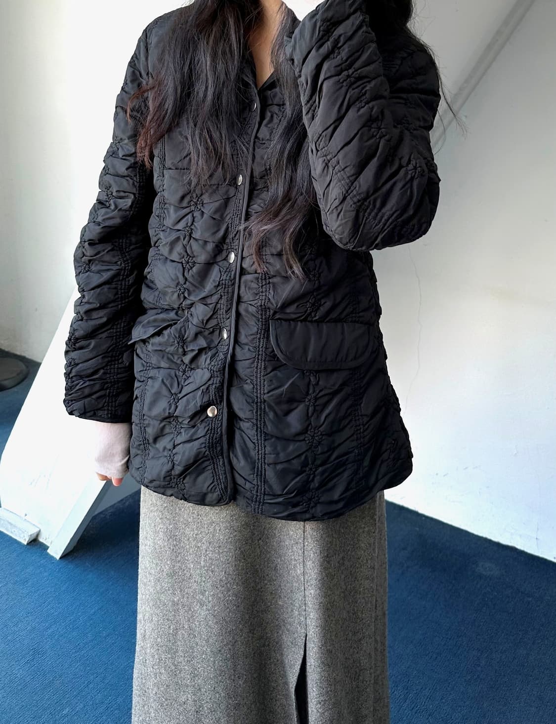  Padded design stitch jacket 상품이미지7