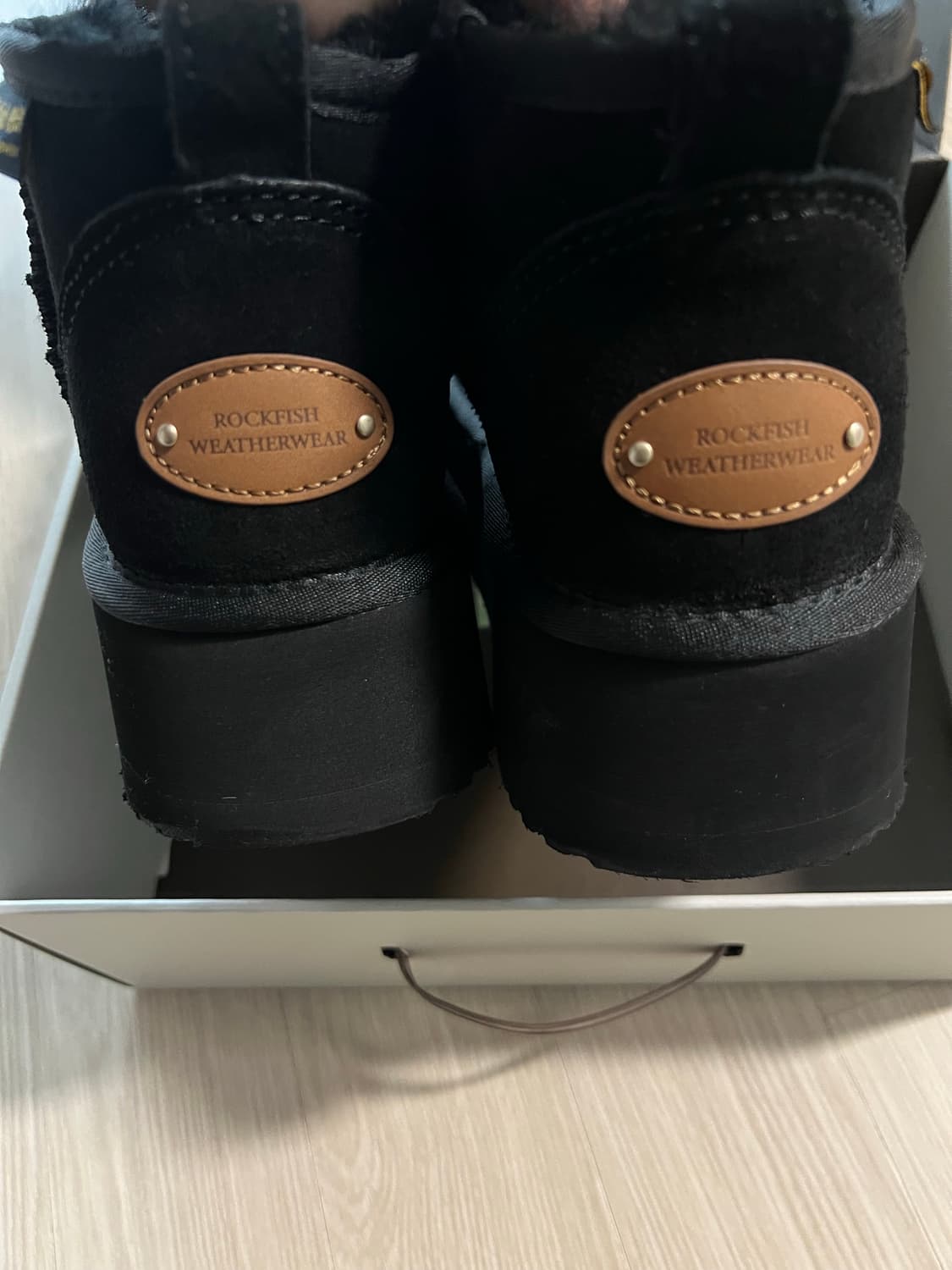 락피쉬웨더웨어 플랫폼 부츠 블랙 상품이미지3