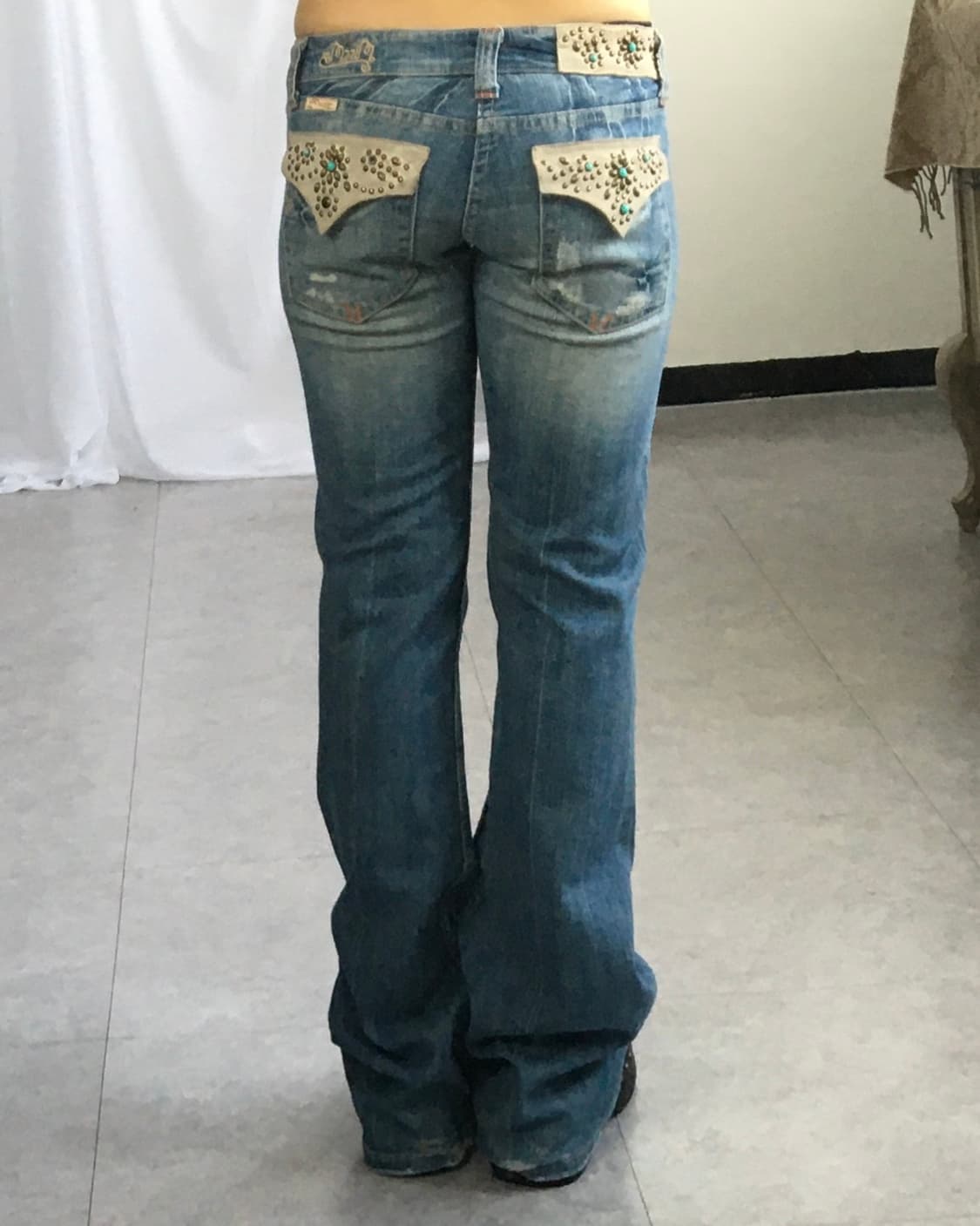 Western mood concho point denim pants 상품이미지1