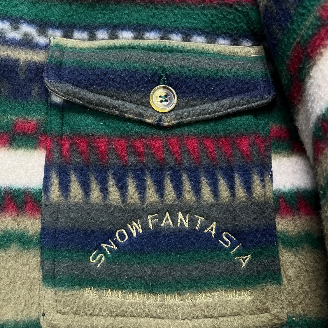 90s SNOW FANTASIA 빈티지 에스닉 플리스 (실측확인) 상품이미지3