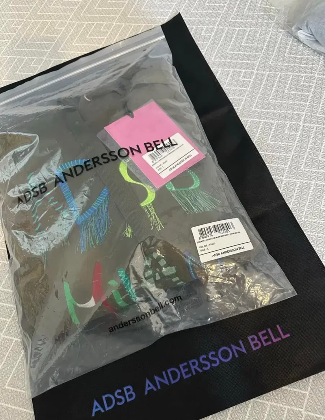 엔더슨벨 카키 후드 L 상품이미지4