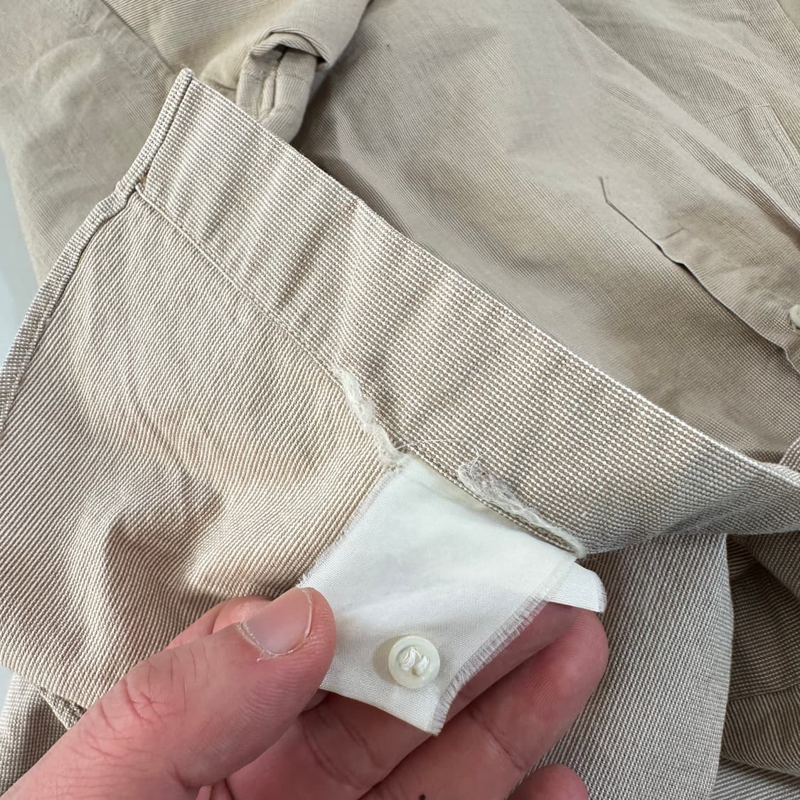 105 폴로 랄프로렌 베이지 포니 원포켓 셔츠 상품이미지6