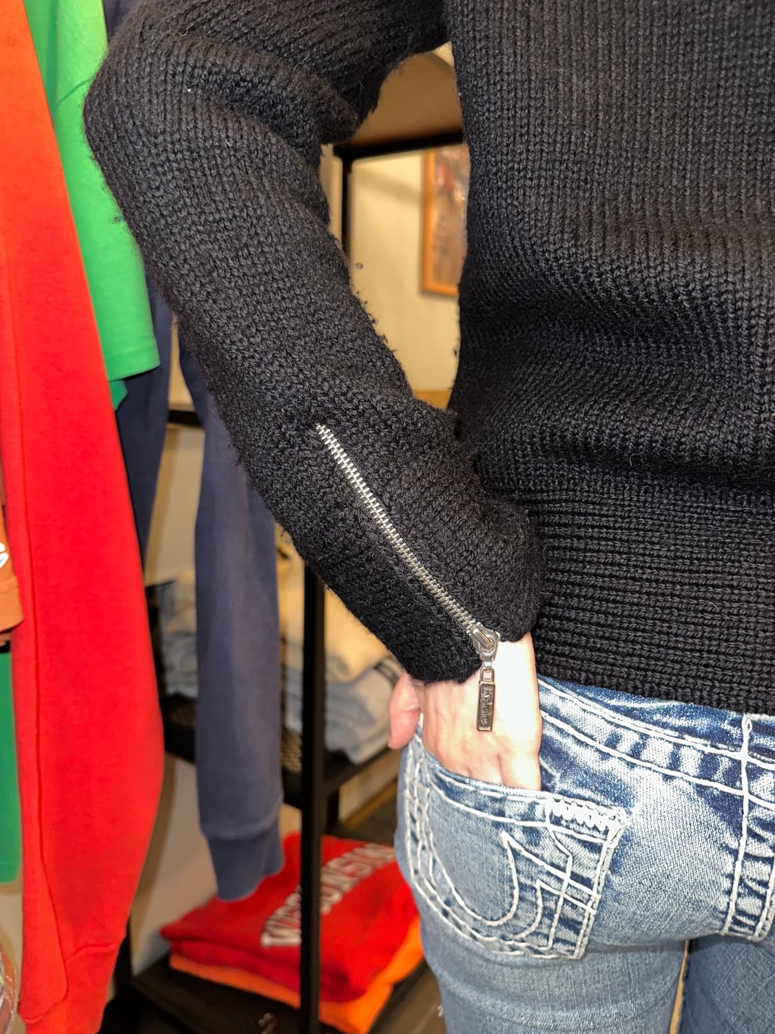 Hysteric Glamour rider mode knit zip-up 상품이미지8